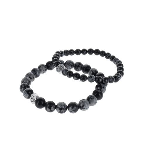 Pierres noires naturelles Mandalas