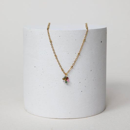 Pendentif Valérie - Tourmaline Melon