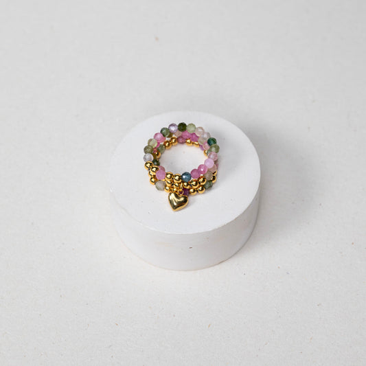 Bague Marine - Tourmaline Melon