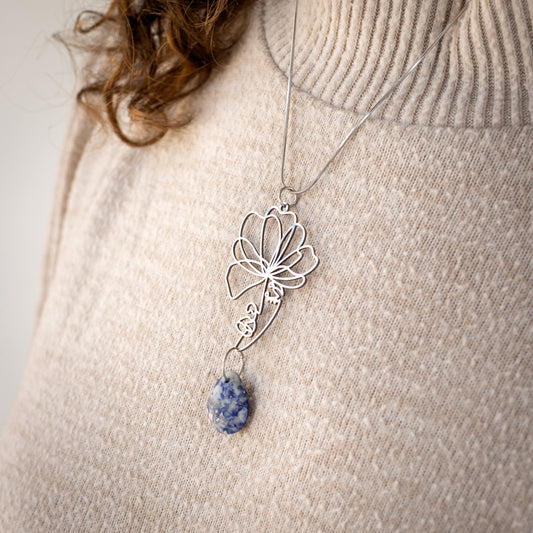 Collier Tempérance - Sodalite