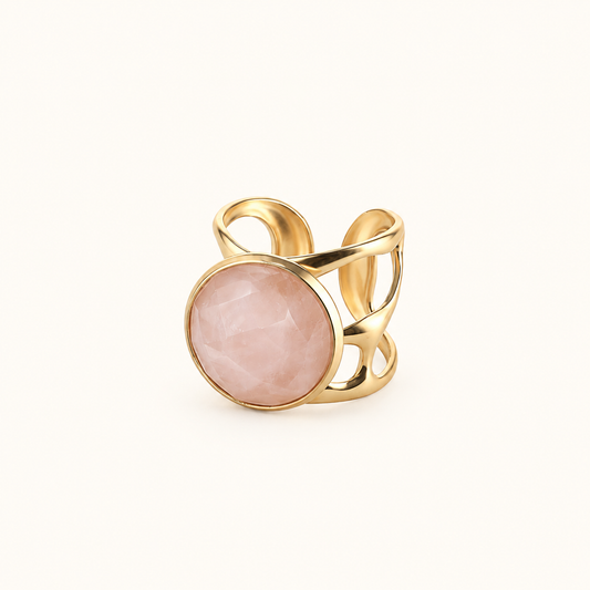 Bague Judeline - Quartz rose