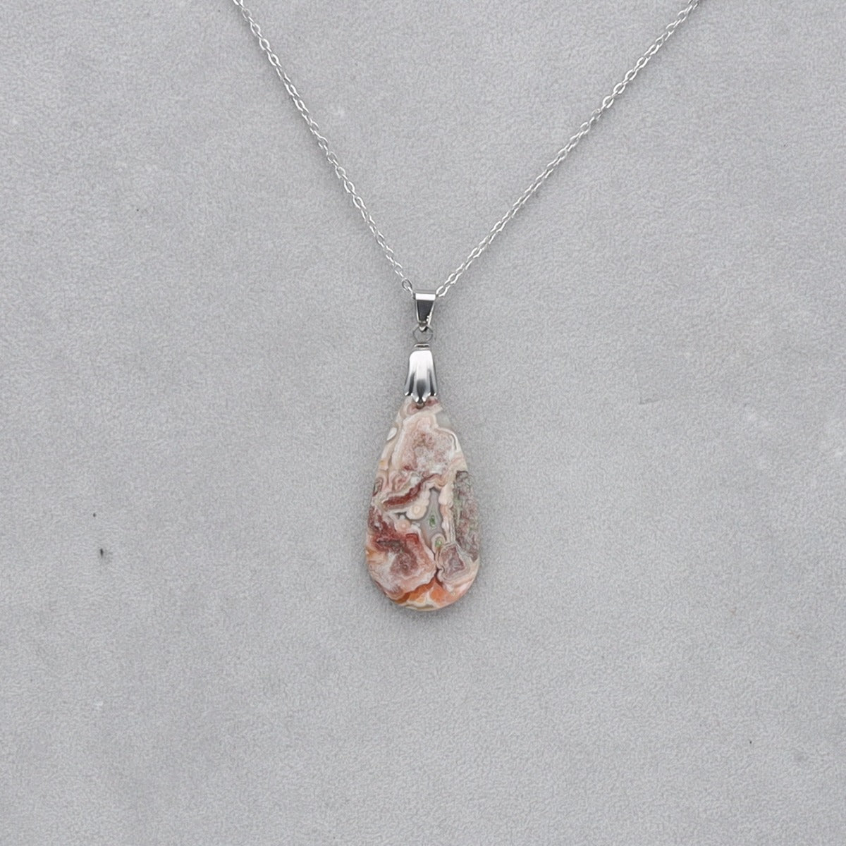 Agate Crazy Lace Cabochon percé 30