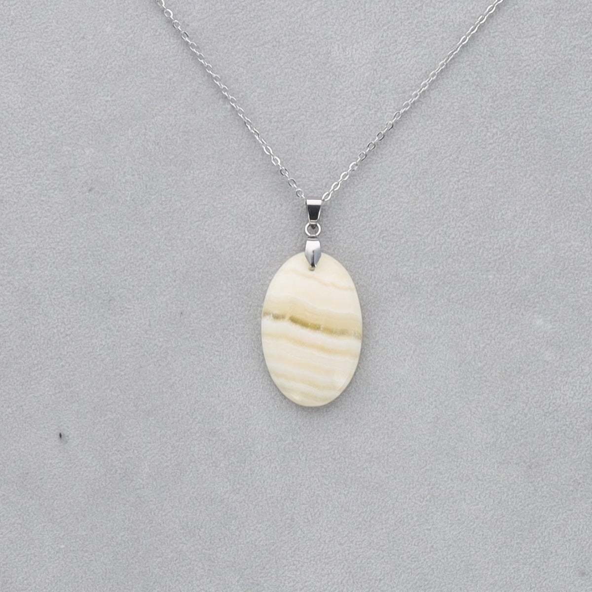 Agate Crazy Lace jaune Cabochon percé 9