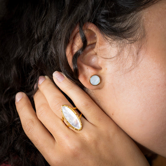 Boucles d'oreilles Louison - Nacre