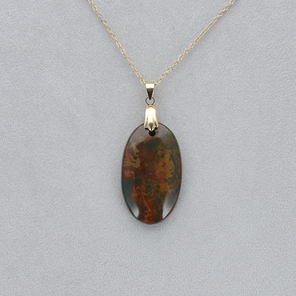 Héliotrope Cabochon percé 16