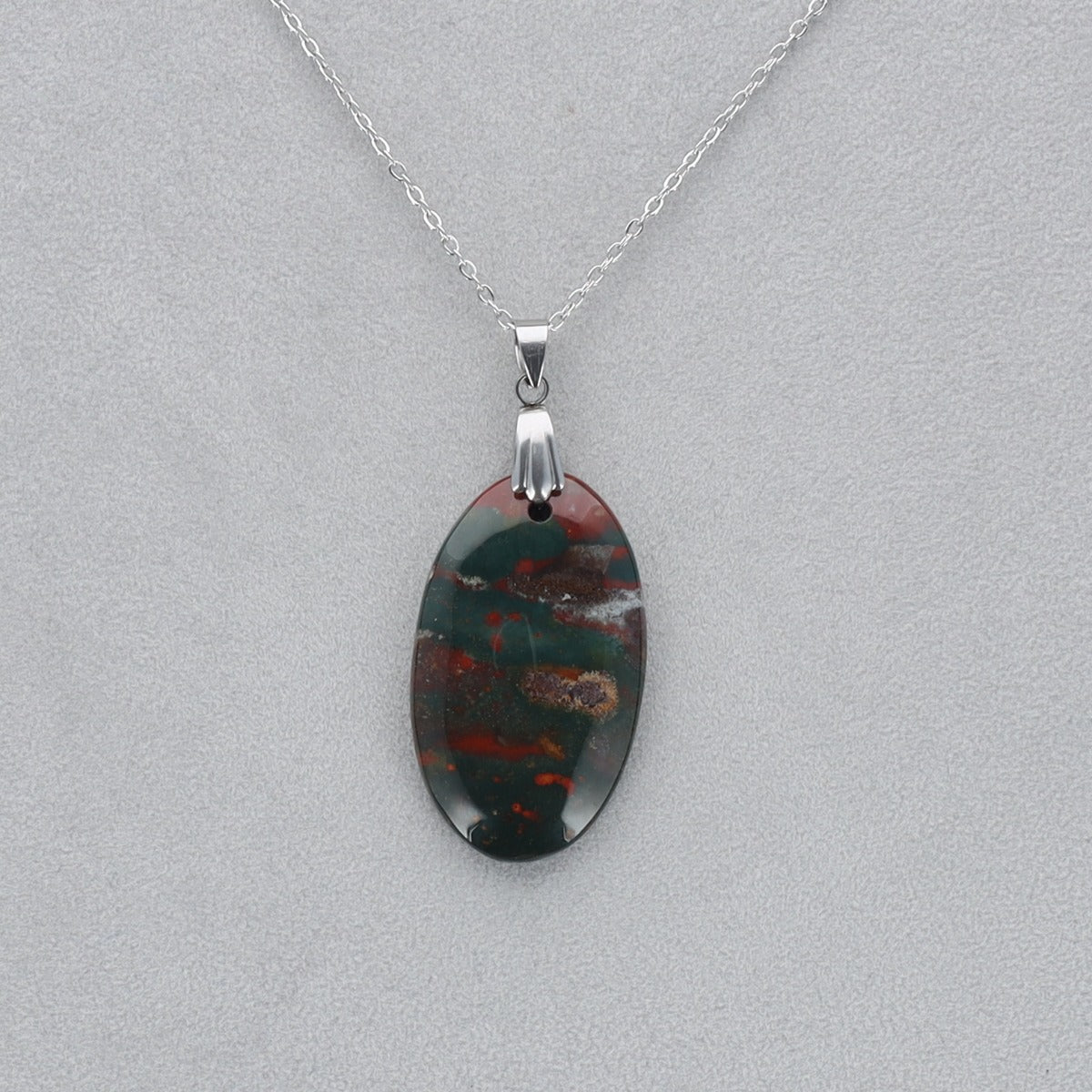 Héliotrope Cabochon percé 7