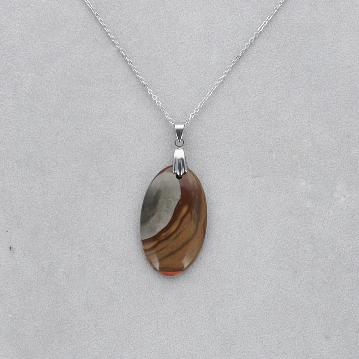 Jaspe Polychrome Cabochon percé 26