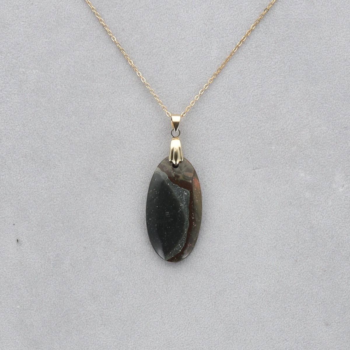 Jaspe Polychrome Cabochon percé 40