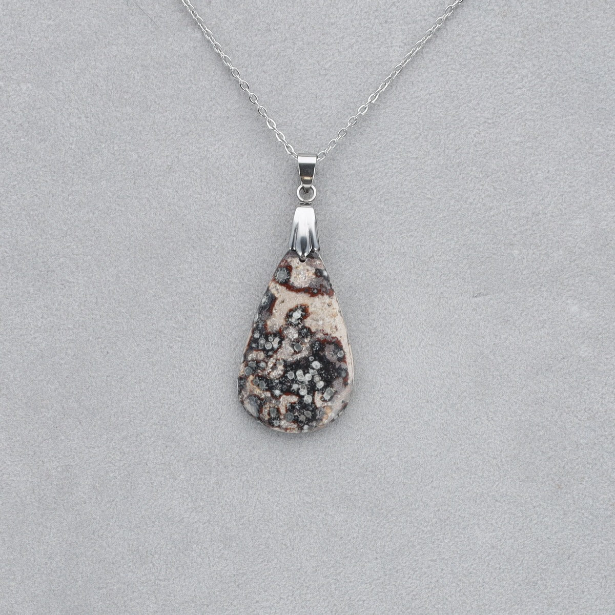 Jaspe Viper Cabochon percé 23