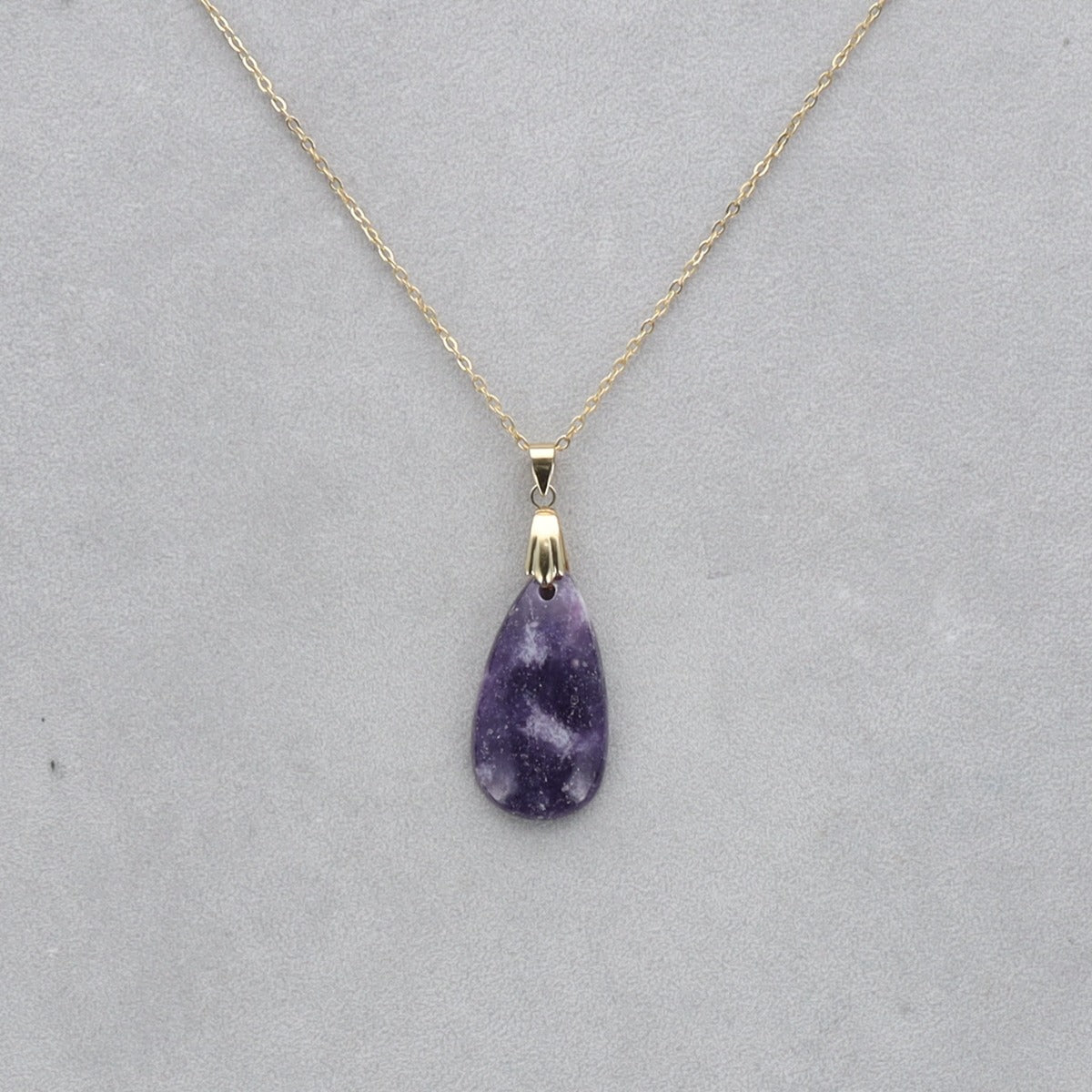 Lépidolite Cabochon percé 58
