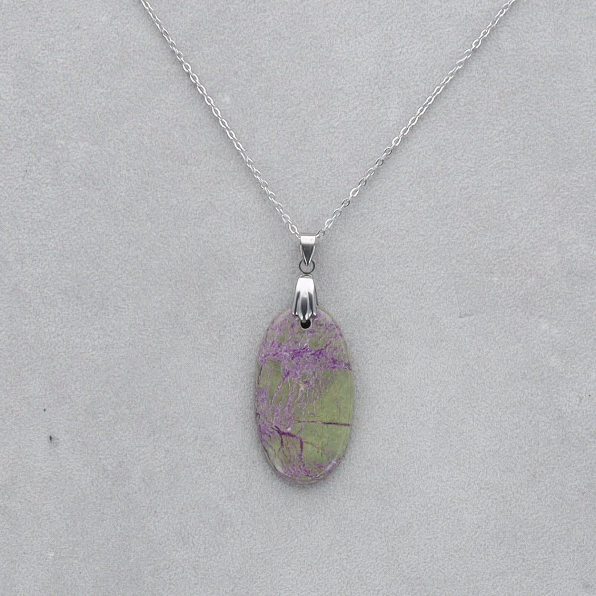 Purpurite Cabochon percé 18