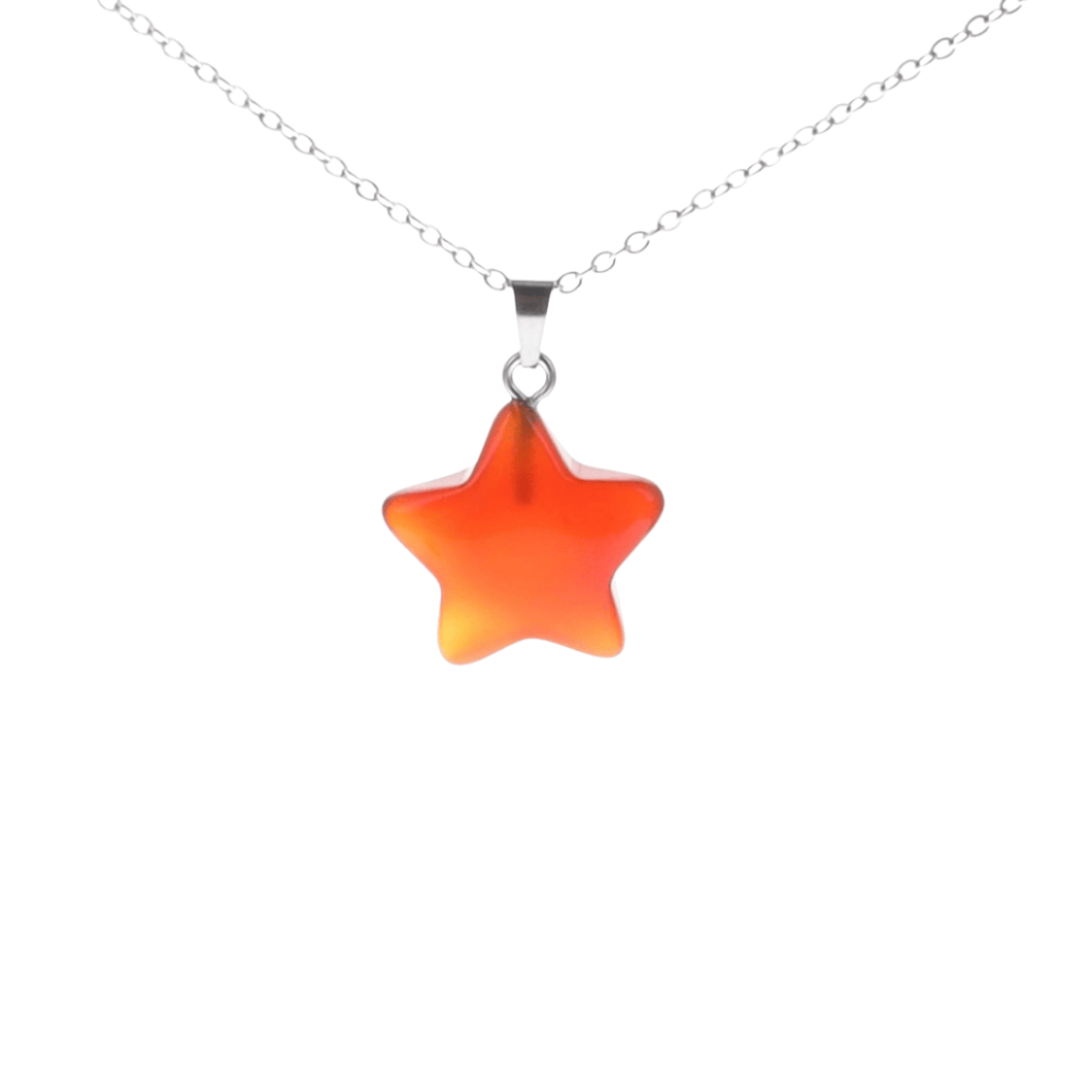 Pendentif étoile Asteri - Agate Rouge Cornaline (DB)