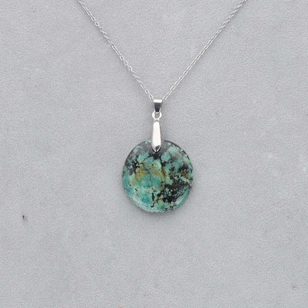 Turquoise Africaine Cabochon percé 20