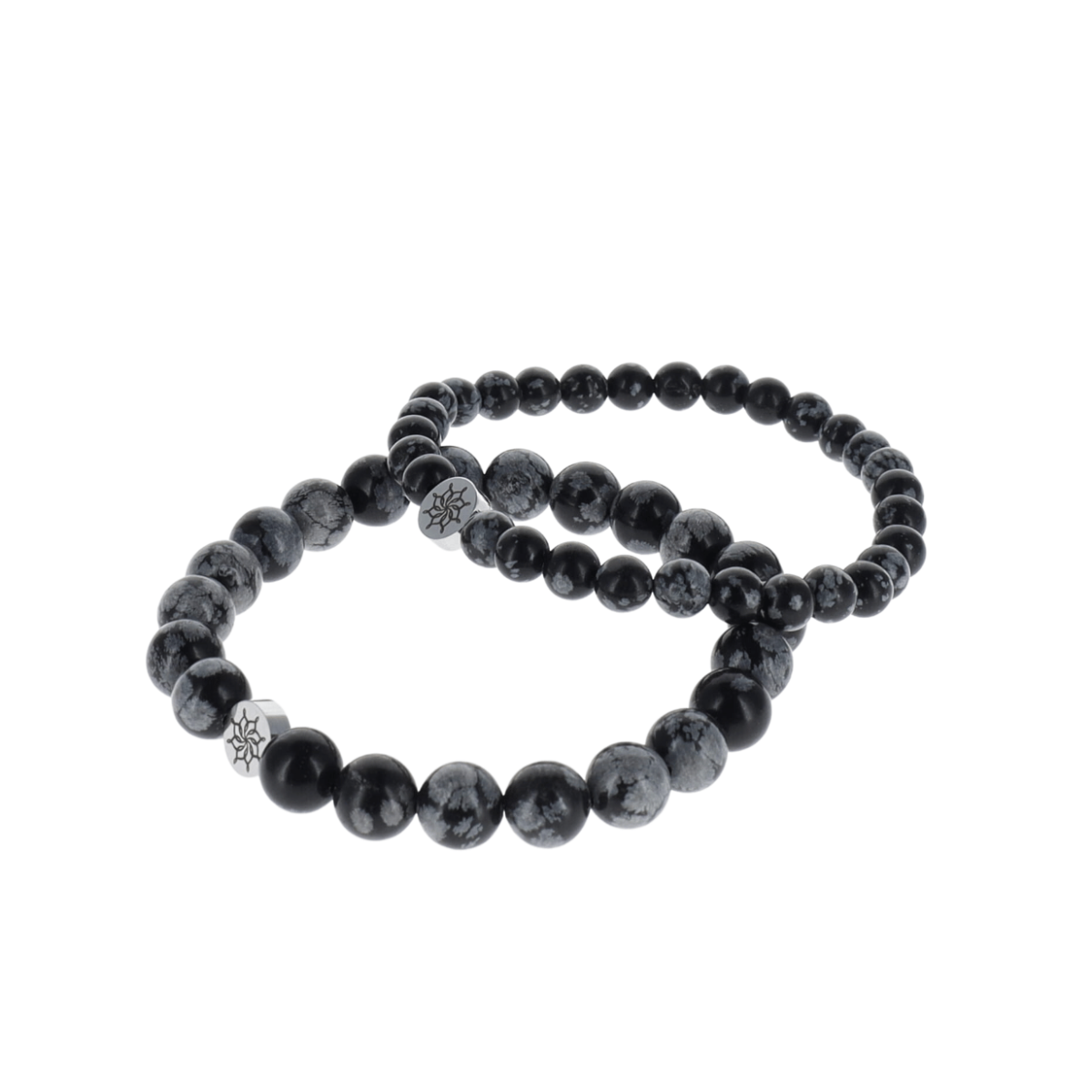 Pierres noires naturelles Mandalas
