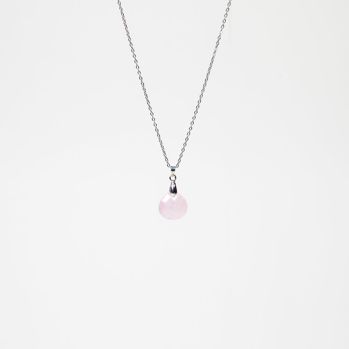 Pendentif Gaïa - Quartz rose