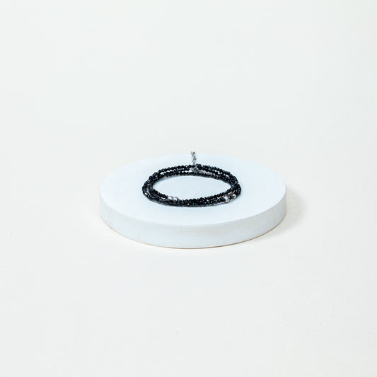 Bracelet Laurine - Spinelle Noir