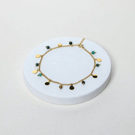 Chevillère Athéna - Turquoise Africaine