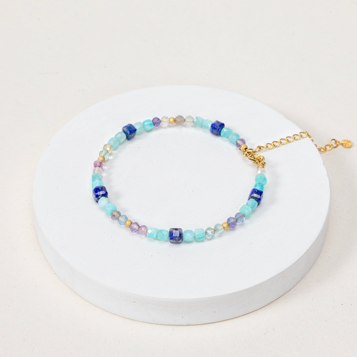 Bracelet Aera - Amazonite, Lapis lazuli, Fluorite