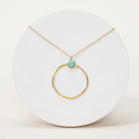 Pendentif Pénelope - Amazonite extra