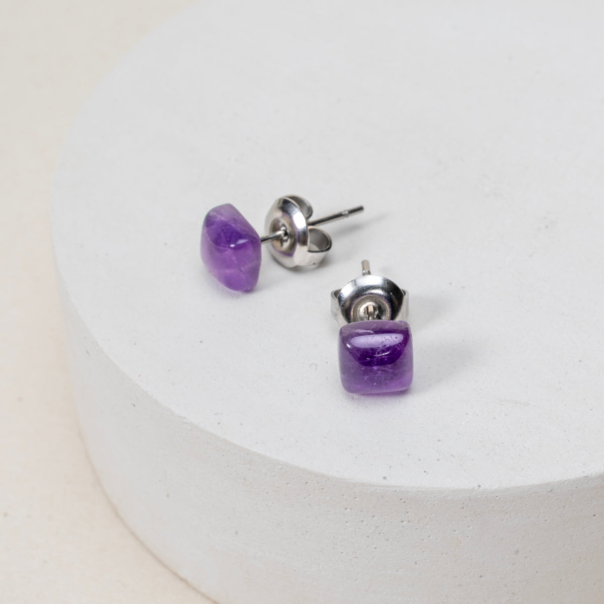 Boucles d'oreilles Nora - Améthyste