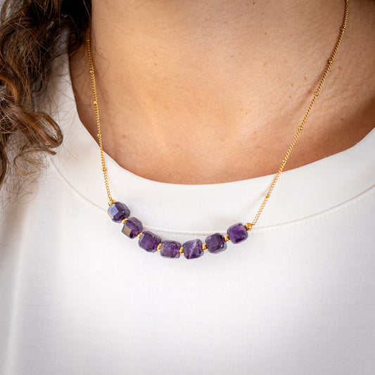 Collier Soélie - Améthyste