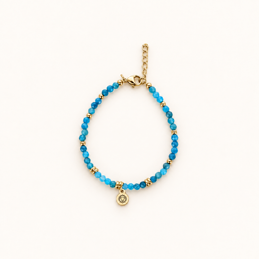 Bracelet Chakra Gorge – Apatite bleue