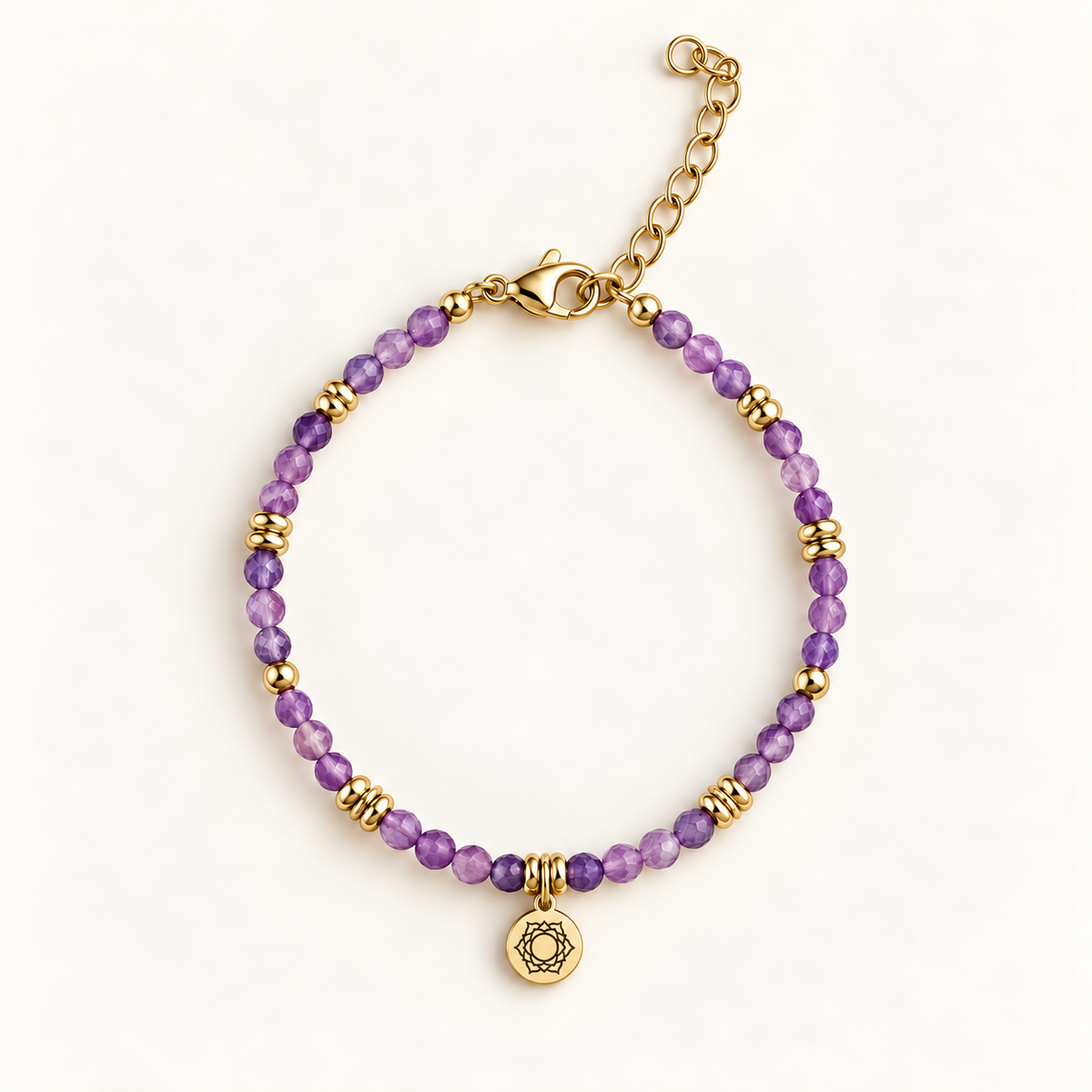 Bracelet Chakra Couronne – Améthyste
