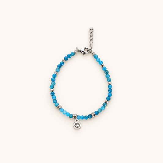 Bracelet Chakra Gorge – Apatite bleue