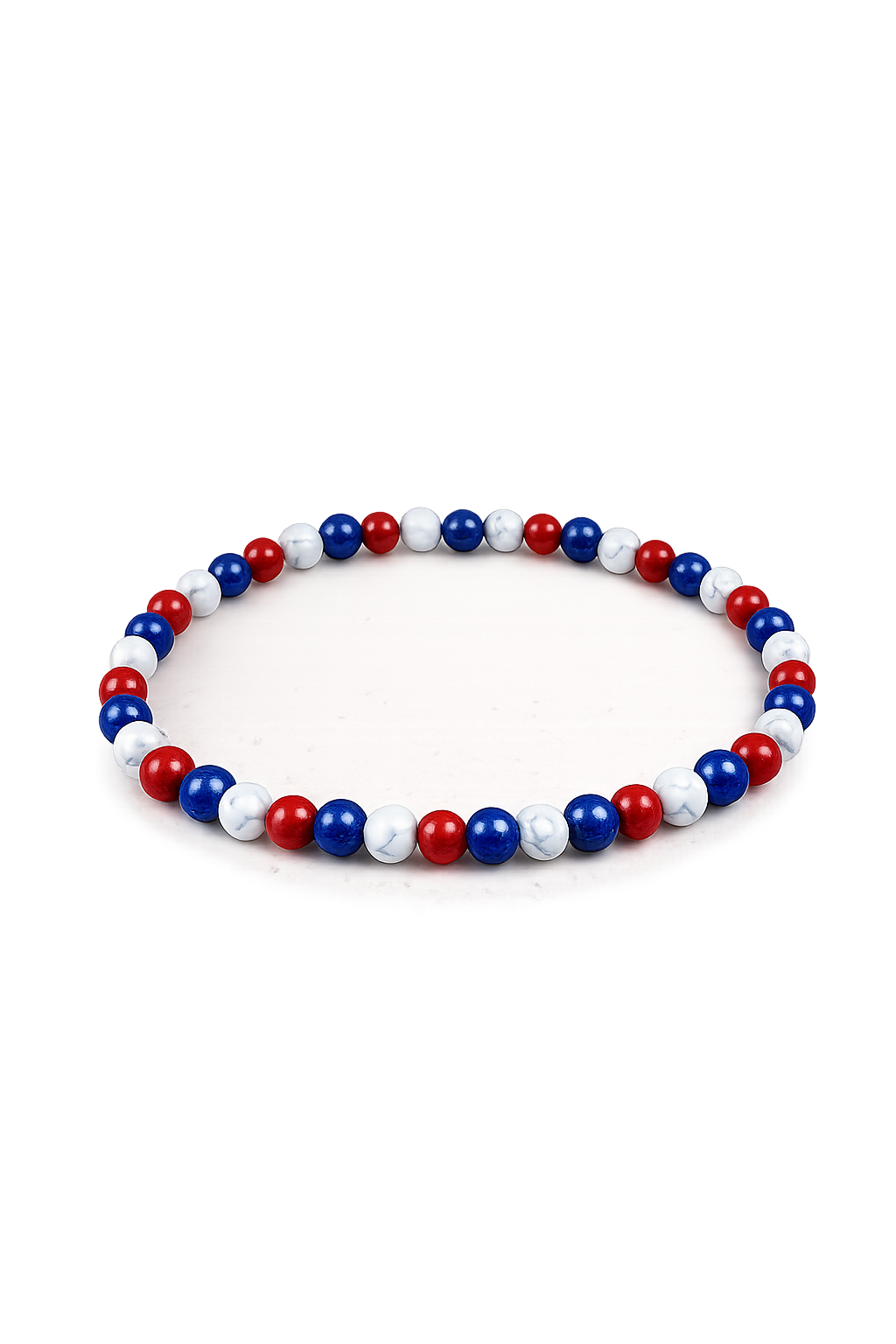 Bracelet Honora - Howlite, Lapis lazuli, Jaspe rouge