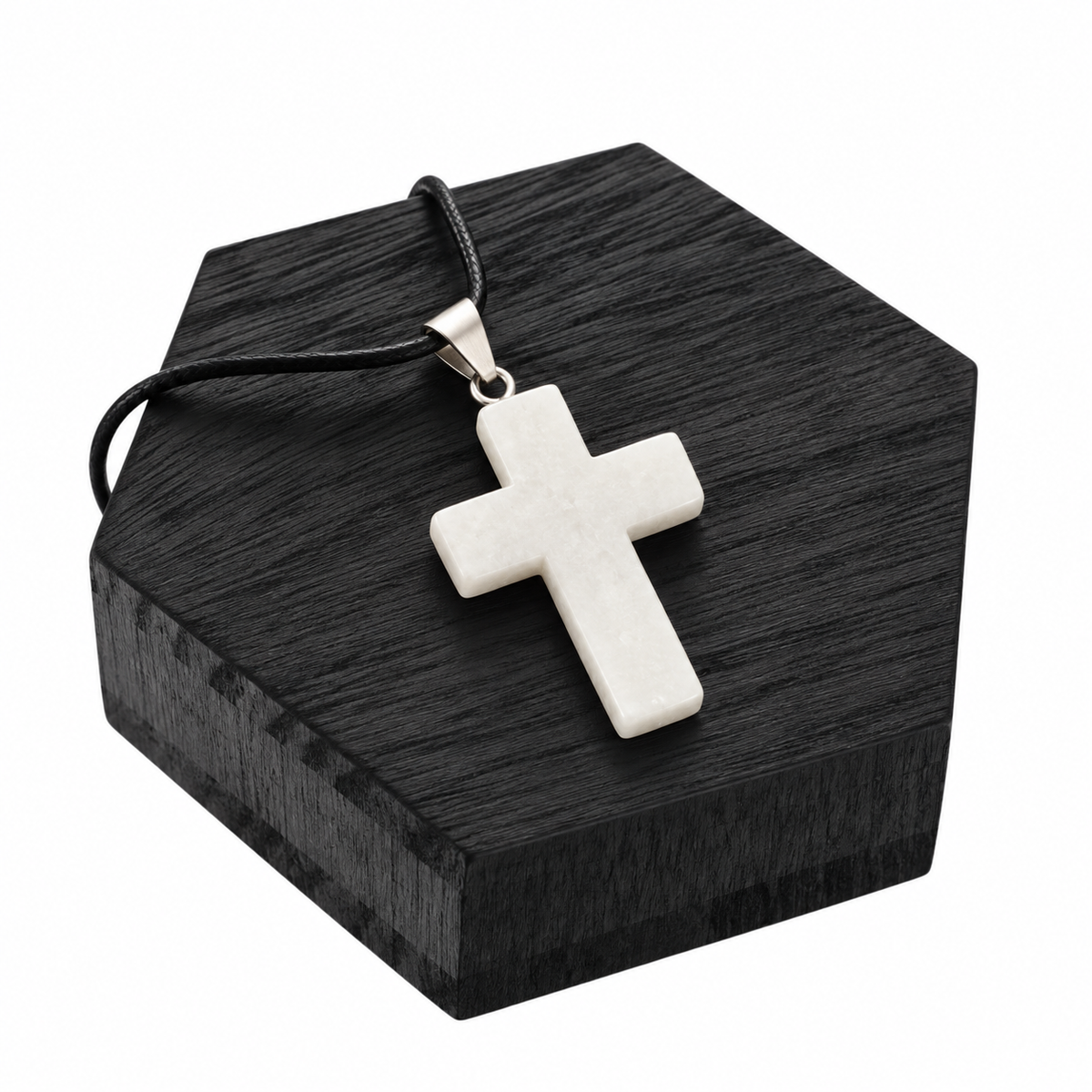Pendentif Noa - Jade Blanc