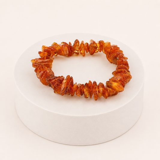Bracelet Erin - ambre caramel chips