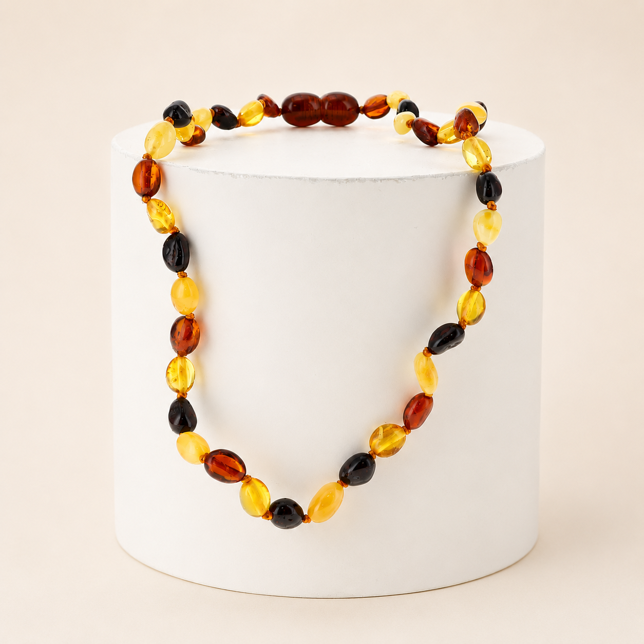 Collier Henri - ambre mix