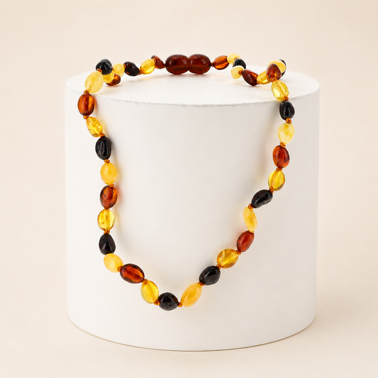 Collier Henri - ambre mix