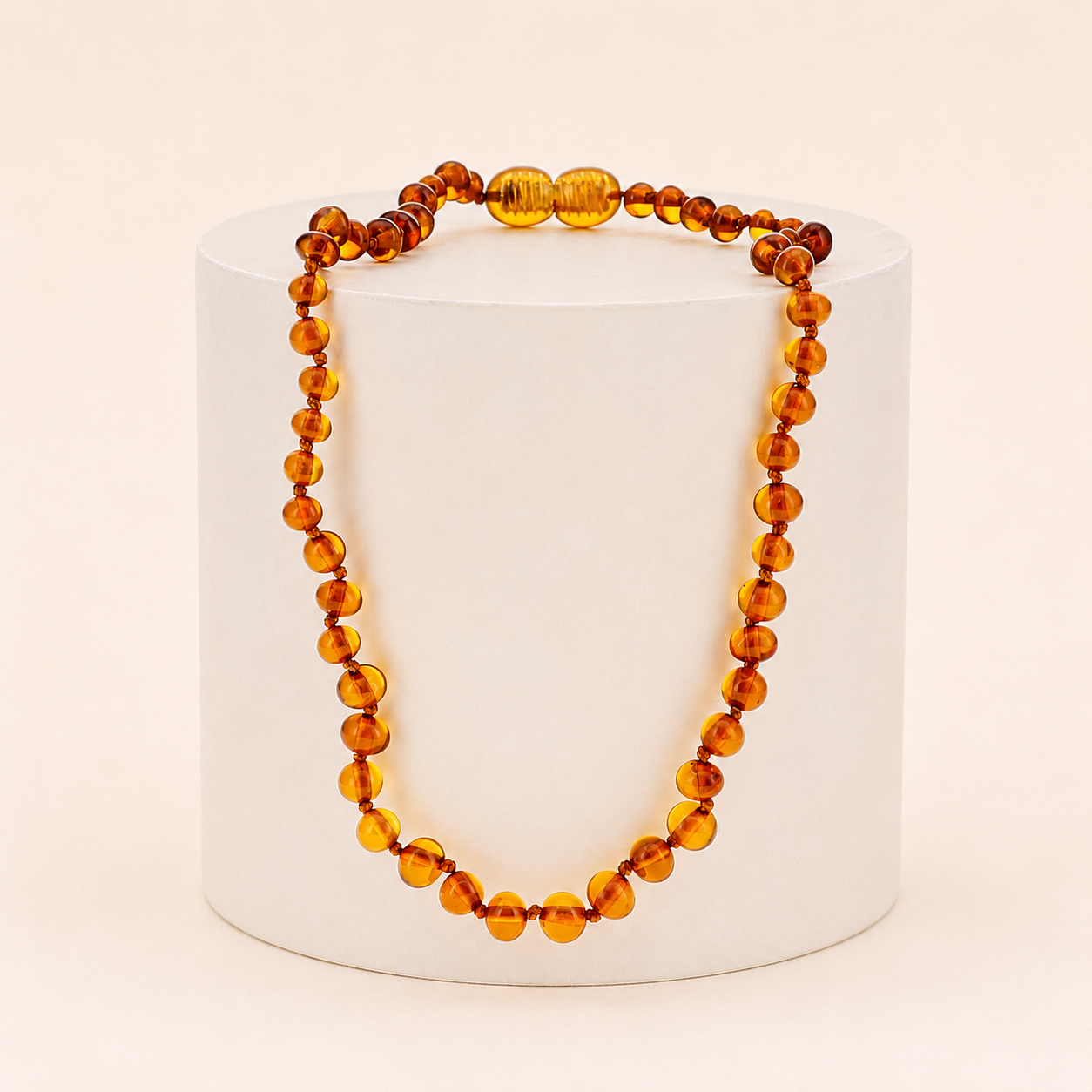 Collier Mathis - ambre caramel