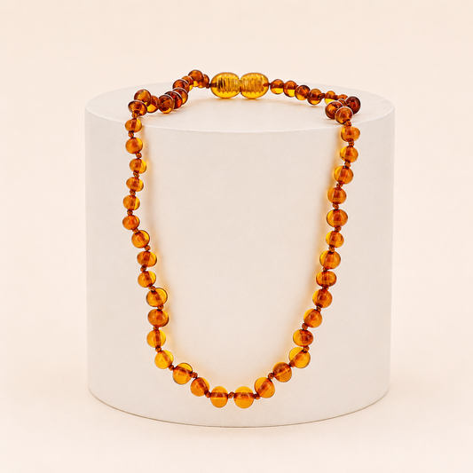 Collier Mathis - ambre caramel