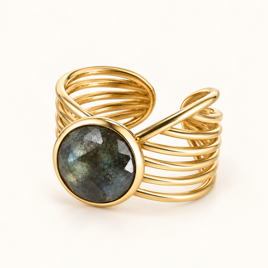 Bague Enaé - Labradorite