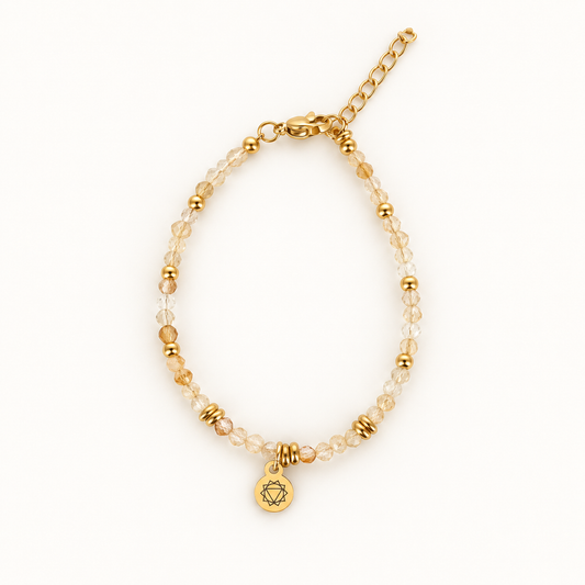 Bracelet Chakra Plexus solaire – Citrine