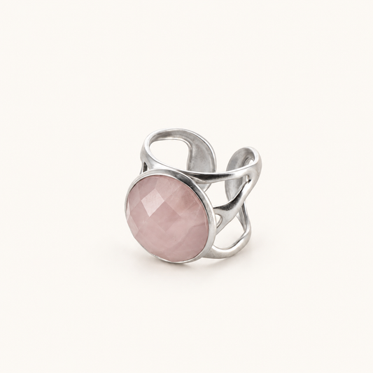 Bague Judeline - Quartz rose
