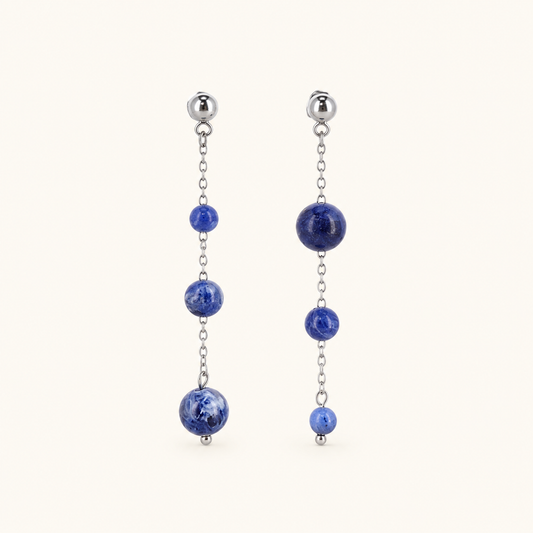 Boucles d'oreilles Linor - Sodalite