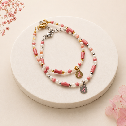 Bracelet Eclat de vie - Octobre rose 2026