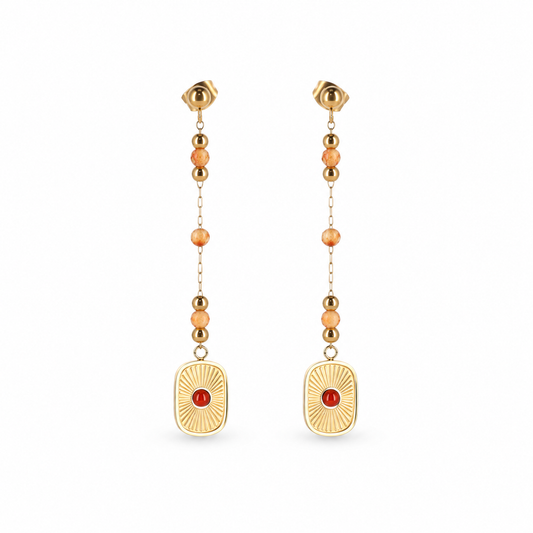 Boucles d'oreilles Palomée - Cornaline