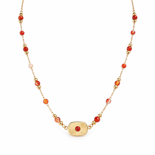 Collier Roméa - Cornaline