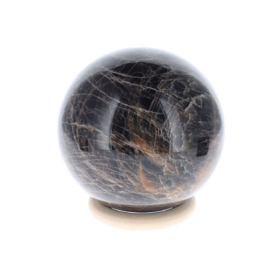 Boule Pierre de Lune noire 0.850kg