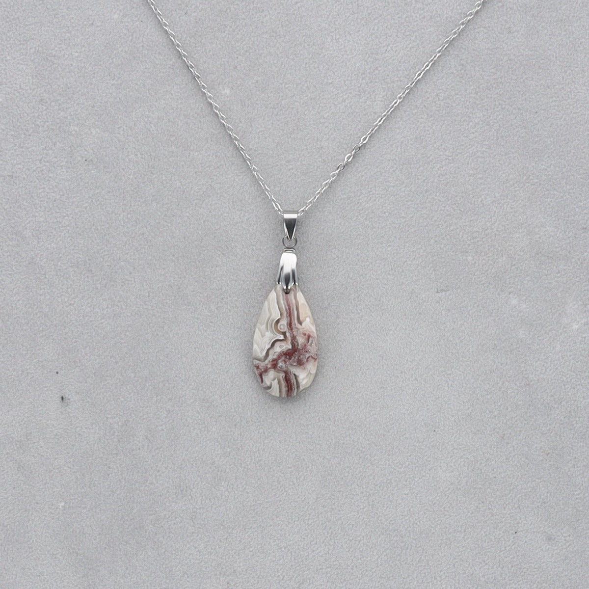 Agate Crazy Lace Cabochon percé 27