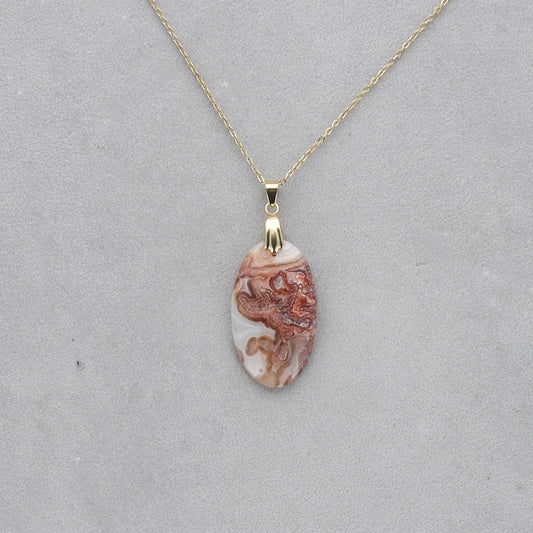Agate Crazy Lace Cabochon percé 31