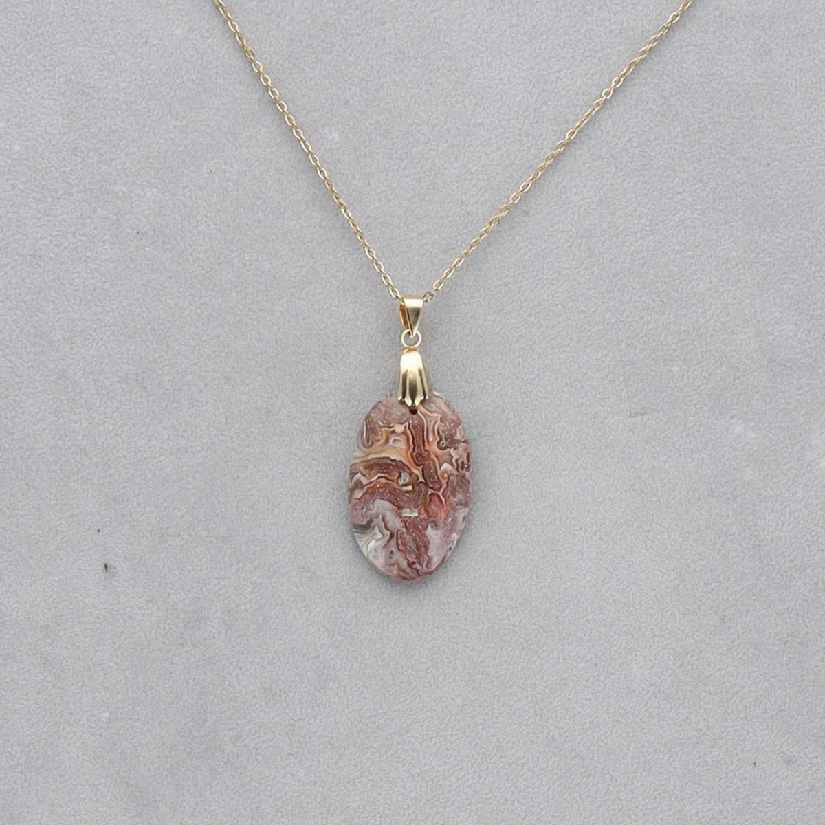 Agate Crazy Lace Cabochon percé 32