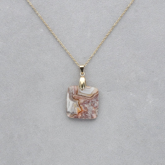 Agate Crazy Lace Cabochon percé 37