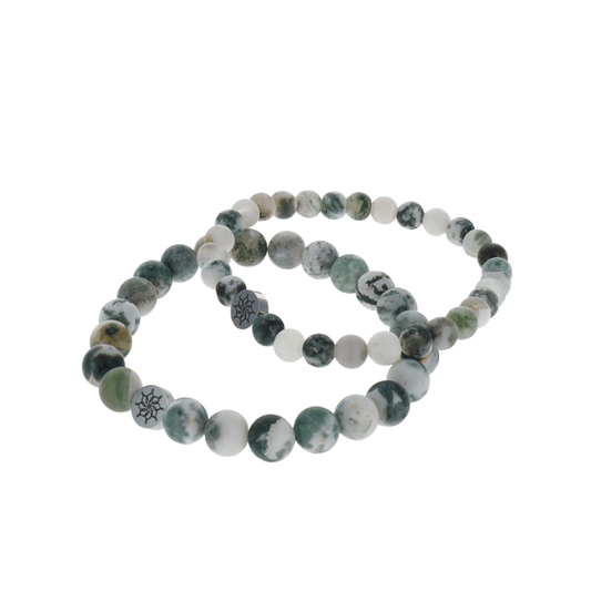 Bracelet Agate Arbre Givrée