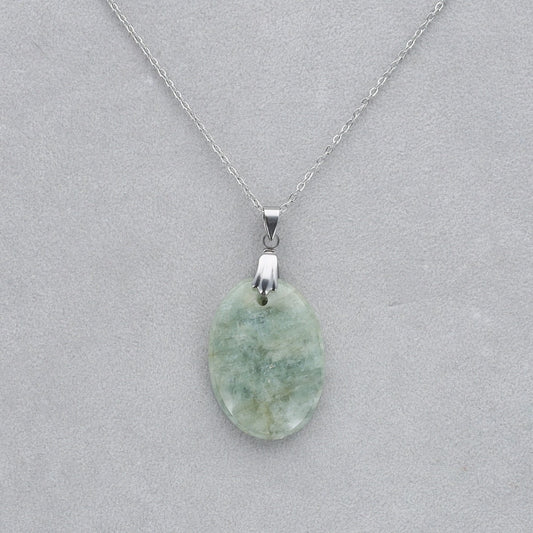 Aigue Marine Cabochon percé 30