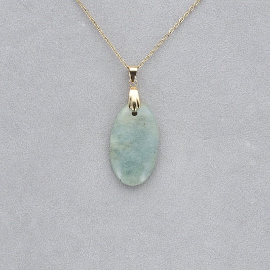 Aigue Marine Cabochon percé 43